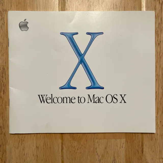 Welcome to Mac OS X 10 Macintosh 2001 Software Manual Guide Booklet