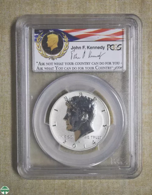 2014-W Kennedy Half Dollar - First Strike - Pcgs Certified - Pr70 Reverse Proof