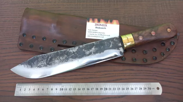 Bowie Messer Hudson Bay forged custom coltello Knife Couteau Navaja