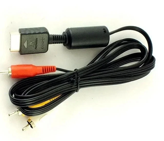 Câble Audio Vidéo AV RCA TV Pour Sony Playstation 1 2 3 PS1 Ps2 Ps3 Et Slim Straße Game