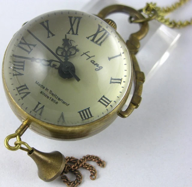 Montre Collier Vintage Kiple - Mécanique Avec Grande Chaîne Plaquée Or - Occasion