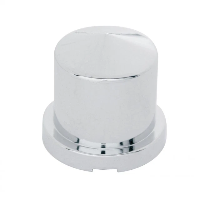 20X Chrome Plastic 11/16" X 1 1/4" Pointed Round Push-On Nut Cover For Hex Head