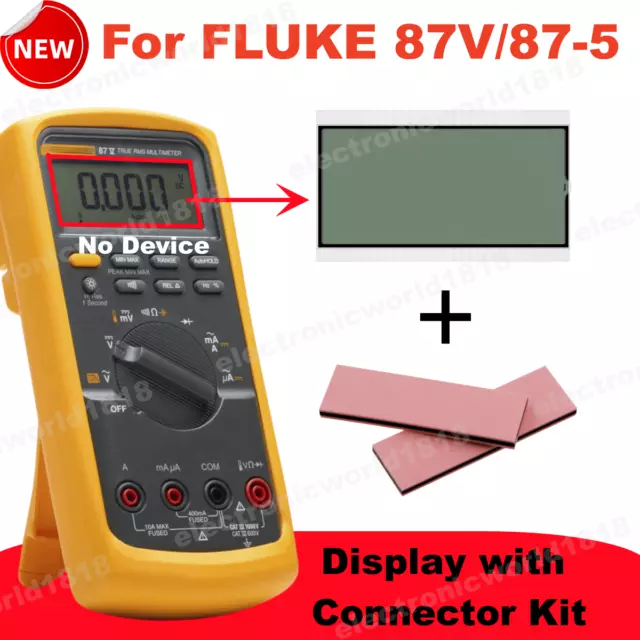 Per Fluke 87V/87-5 True RMS multimetro industriale sostituzione schermo LCD