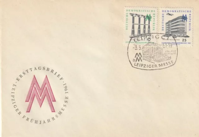 813/4  "Leipziger Frühjahrsmesse 1961"  FDC