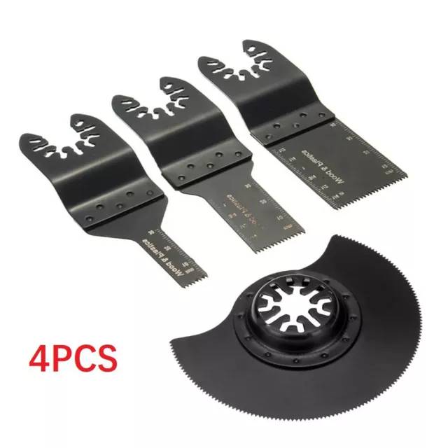 4x Flush Segment Oscillating Saw Blade For Black Decker Fein Cutting Multitool