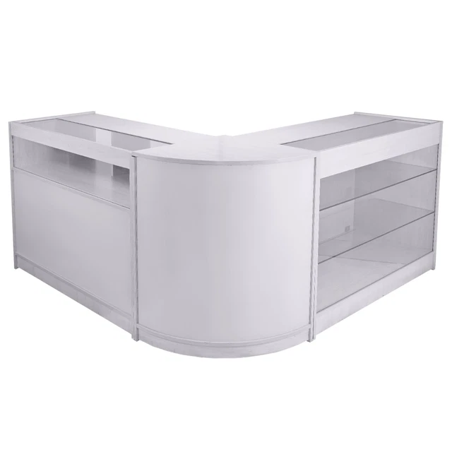 SHOP COUNTERS RETAIL Display Storage Glass Shelves Lockable