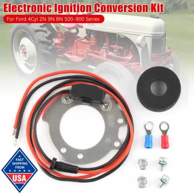 Electronic Ignition Conversion Kit For Ford Tractor 4Cyl 2N 9N 8N 500-900 Series