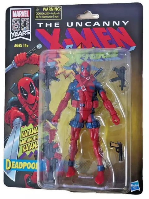 Deadpool Action Figure Marvel Legends Retro Spider-man Series 6-inch New 2023