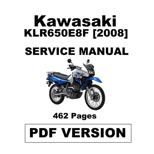 Kawasaki KLR650E8F [2008] Service Repair Maintenance Manual - PDF Version