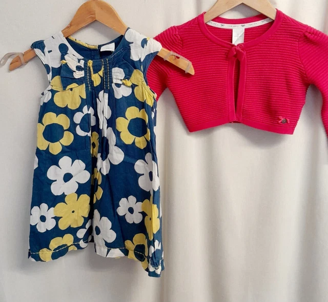 4-Piece Bundle Girls Clothes Including JASPER CONRAN Cardigan UK 3-4Years - CG R