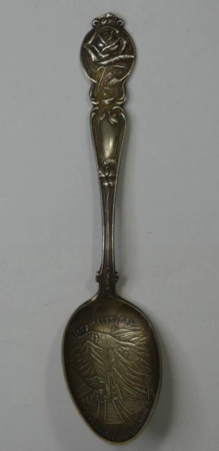 Antique Mayer & Bros. Los Angeles, CA Mt. Lowe Incline RR .925 Sterling Spoon