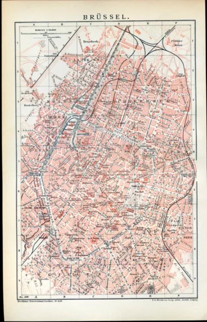 Plan de Bruxelles....1894