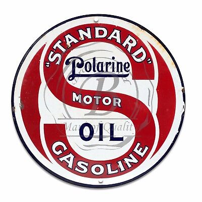 Vintage Design Sign Metal Decor Gas and Oil Sign - Standard Polarine Gasoline