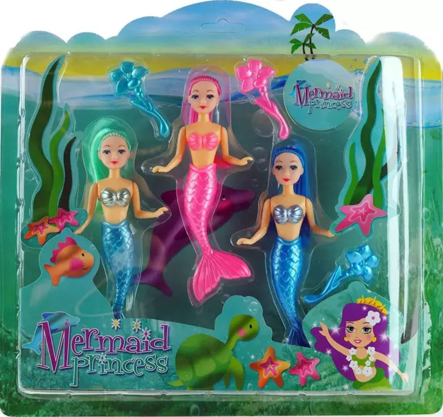 Swimming Mermaid Princess Doll Girls Toy Play Set Birthday Gift Children New