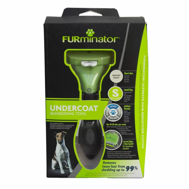 FURminator pour à Poils Courts Petits Chiens,Deshedding - Soins Outil Brosse