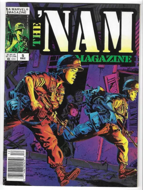 NAM MAGAZINE #5 ---VIETNAM WAR! MICHAEL GOLDEN! Marvel! 1988! FN