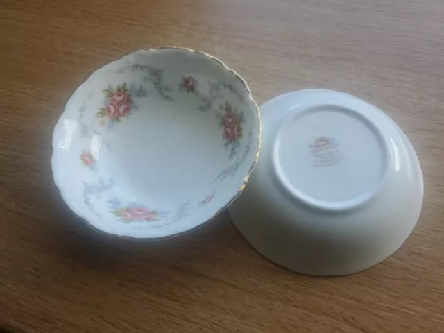 Royal Albert Tranquility Pair Of Pudding/Fruit Bowls