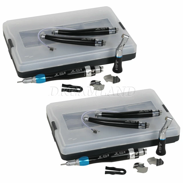 1-2Kits Black NSK Style Dentist 4Holes High +Low Speed Handpiece EX203C Turbine