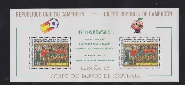 Kamerun Block 20 mit 982 postfrisch Fußball WM 1982 #RO013