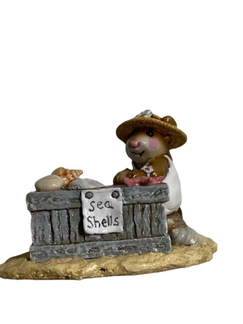 Wee Forest Folk Shelley M-235 At The Beach 1998 Donna Petersen Sea Shells Mouse