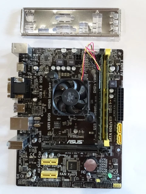 Lot Carte Mère ASUS M4A78L-M + CPU AMD Athlon II X4 635 2.9GHz + 4Go RAM + I/O