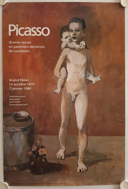 Affiche PICASSO 1979 Exposition Grand Palais - Paris