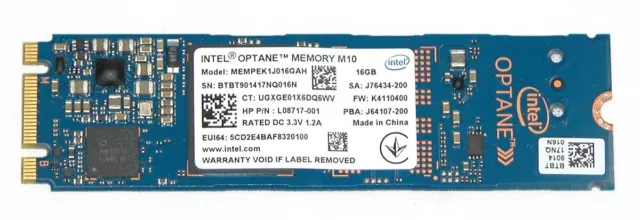 HP L08717-001 Intel Optane Memory M10 MEMPEK1J016GAH 16GB M.2 2280 SATA SSD