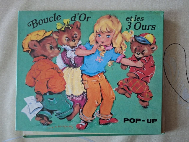 LIVRE POP UP "Boucle D'or Et Les 3 Ours ", Vintage Rétro EUR 10,00