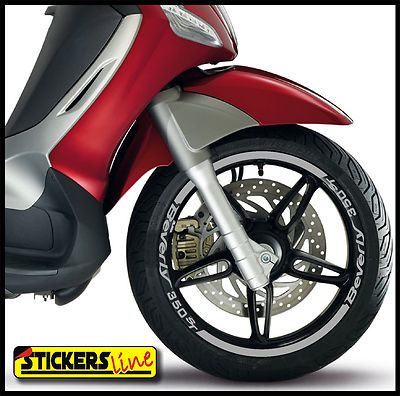 KIT ADESIVI RUOTE MOTO APRILIA COLORI PERSONALIZZABILI LOGO E STRISCE COD40 