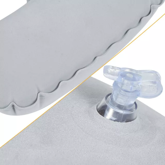 U Shaped Pillow Portable Travel Office Pillow Inflatable Cushion Neck Support US 9