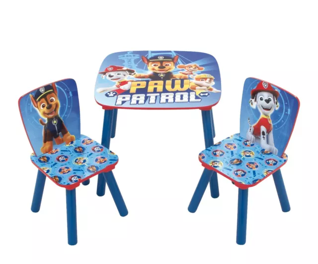 Paw Patrol Wooden Table and  2 Chairs Set By Nixy Children