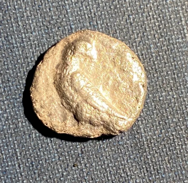 F - Ancient Greek Bactria Eagle Drachm  - RARE Silver Coin!