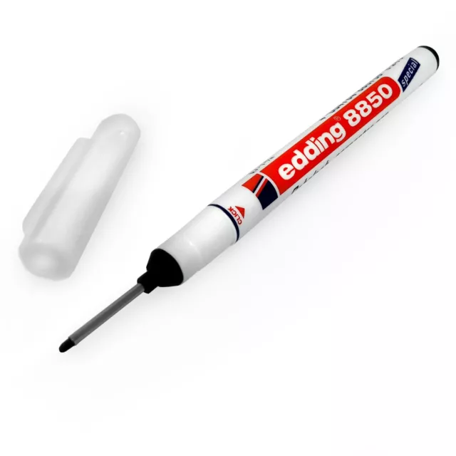 Edding 8850 Permanent Carpenter Marker Pen - 0.7 - 1mm - Extra Long Tip - Black