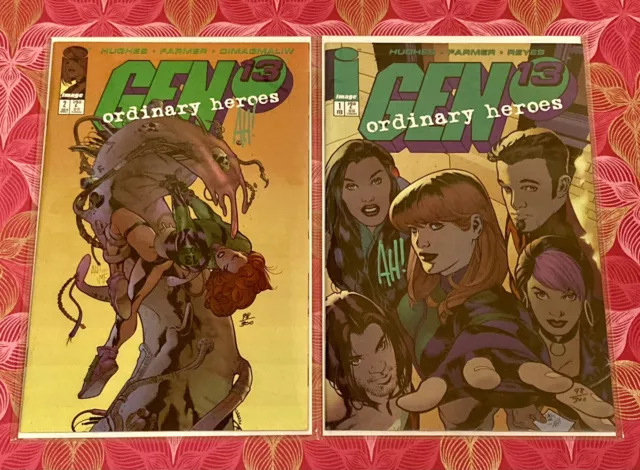 Gen 13 Ordinary Heroes 98/300 Adam Hughes Signed
