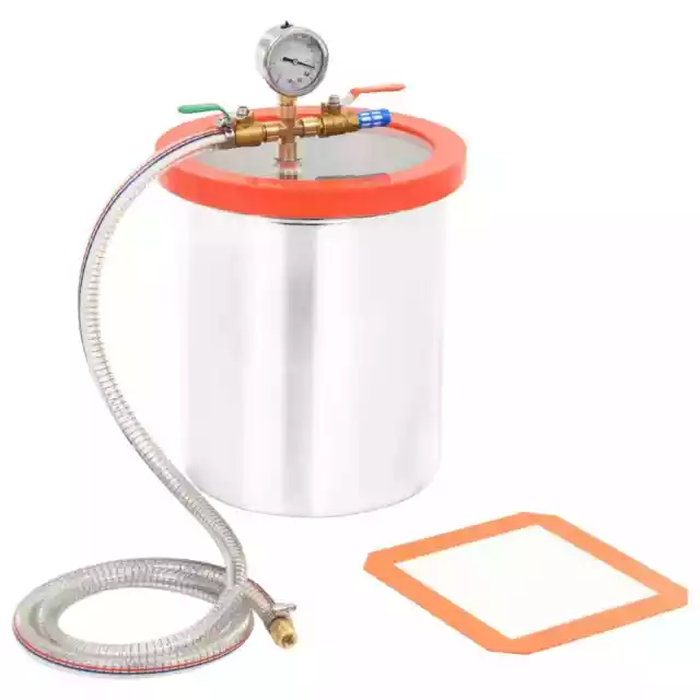 vidaXL Vacuum Chamber Stainless Steel 11.42 L UK HOT