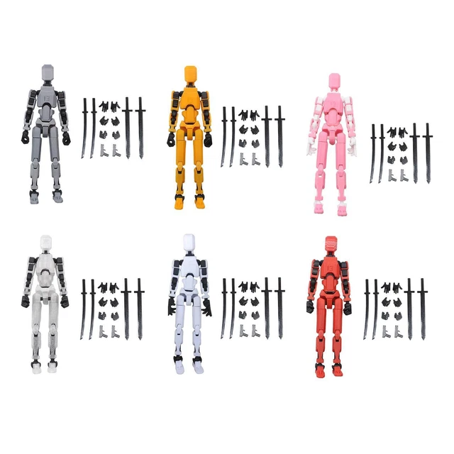 Artists Manikin Action Figure Drawing Modèle | Mini Action Figure Gestes Movables Modèles PVC Modèle léger Stands Doll Body-Chan avec un support de piédestal pour l'esquisse, la peinture, le dessin m