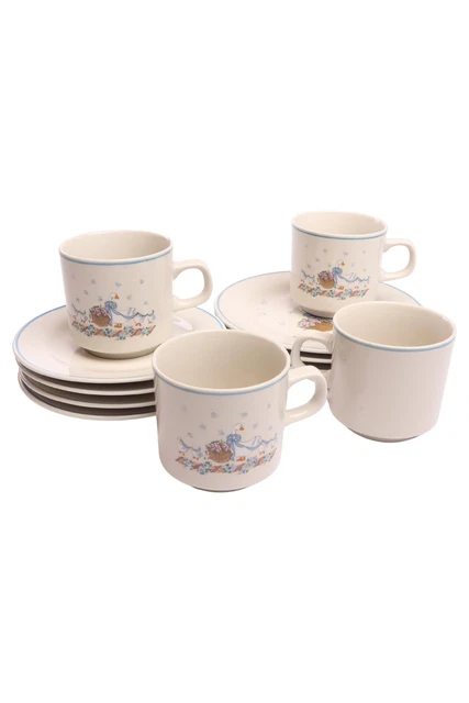 KUN LUN servizio colazione bianco ceramica motivo immagine