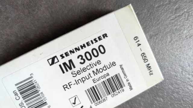 Sennheiser IM 3000 RF Input Module Freq. 614-650 MHz