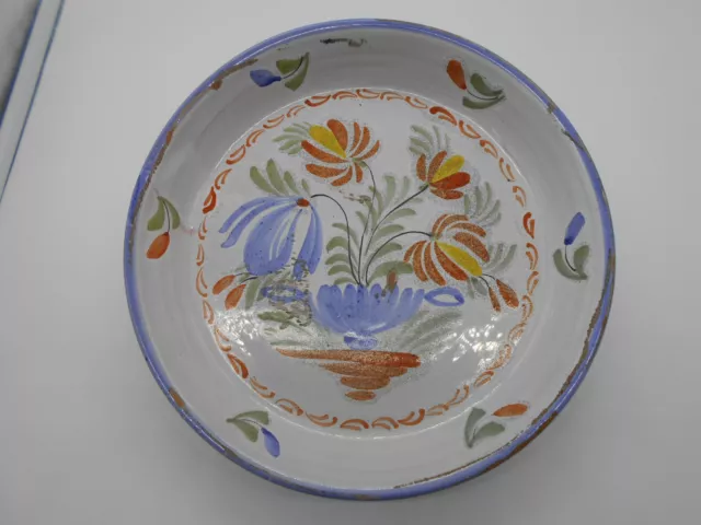 ( 1216 ) Superbe Assiette Creuse / Plat En Faience De Quimper ?