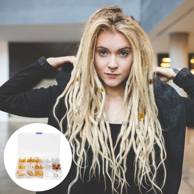 158 pz Dreadlocks Anelli Metallo Polsino dei Creativi Anelli di