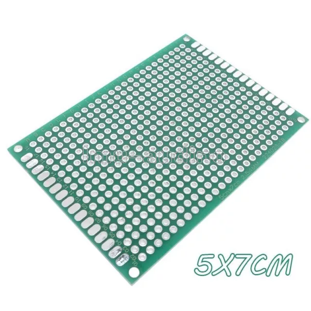 5PCS Double-Side Tinned Prototype PCB Circuit Board Universal Breadboard 5x7cm