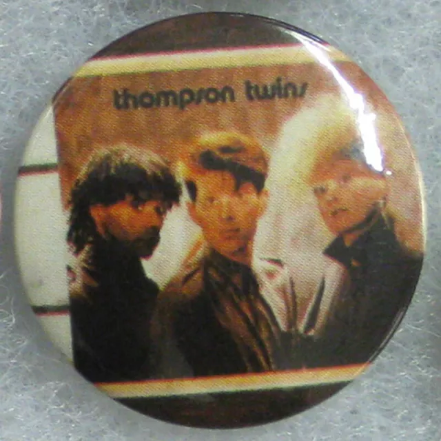 Thompson Twins - ORIG 80's Pin Badge Button for hat/jacket/shirt VTG New Wave 2