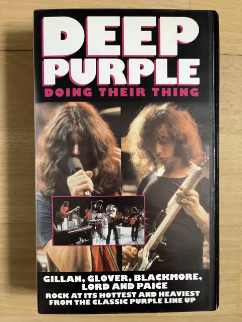 Deep Purple - doing their thing - VHS Videokassette, sehr RAR - TOP wie NEU!