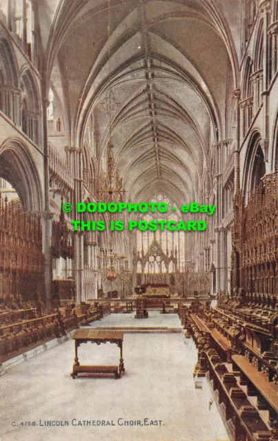R493511 Lincoln Cathedral Choir. East. Photochrom. Celesque Series