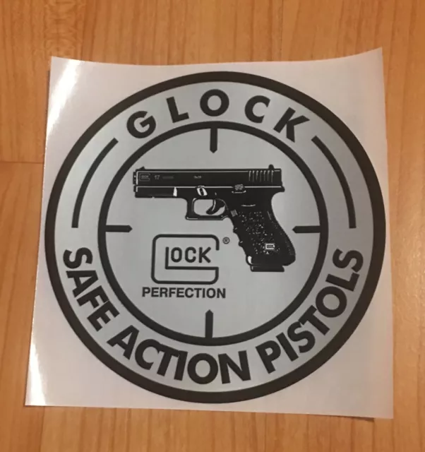 Original Aufkleber GLOCK Safe Action Pistol Sticker Sportschiessen Schützensport