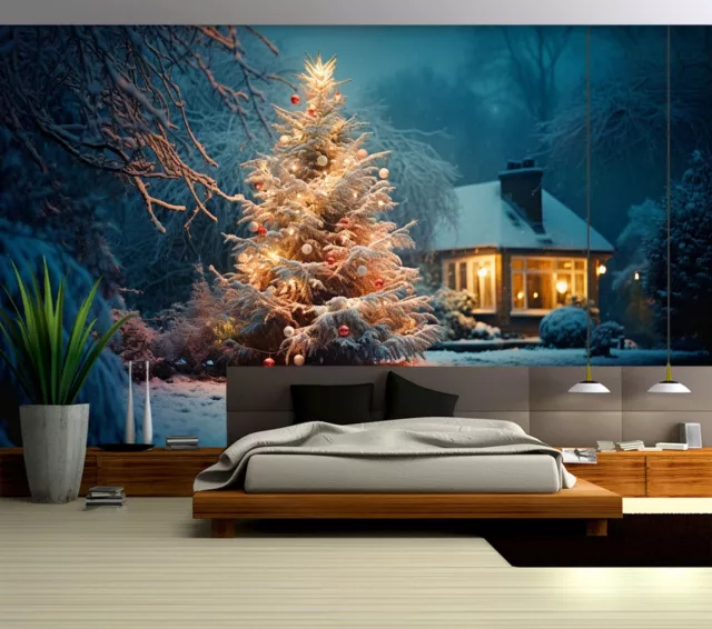 3D Snow A324 Christmas Xmas Wallpaper Wall Murals Removable Self-adhesive Amy