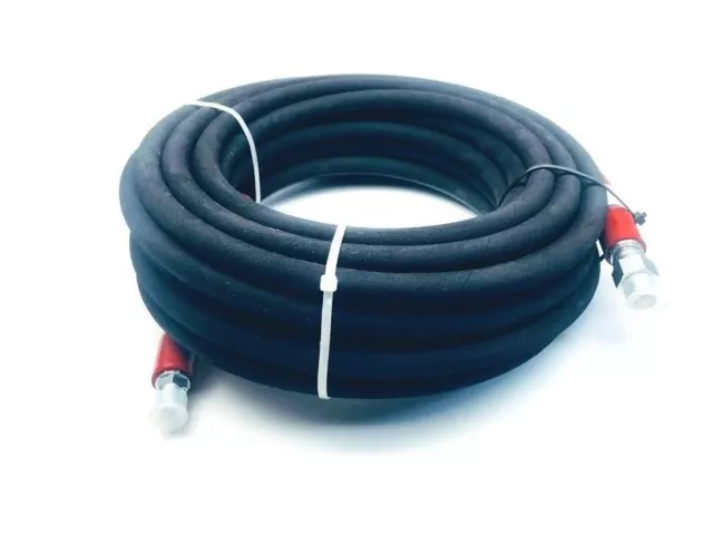 Hydro-Quick 50' 3/8" 6000psi 310F Rubber High Temp & Pressure Washer Hose