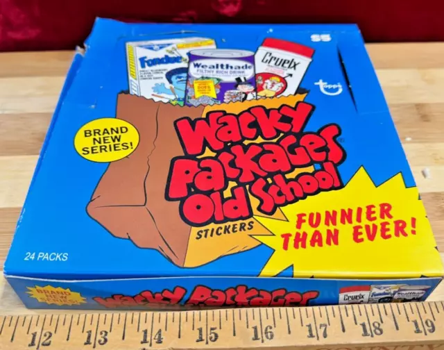 2014 TOPPS WACKY PACKAGES OLD SCHOOL SERIES 5 Open Box w/ 24 UNOPENED PACKS RARE