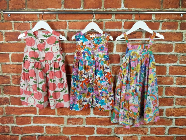 Girls Bundle Age 3-4 Years 100% Next Dress Set Summer Sun Short Sleeve 104Cm