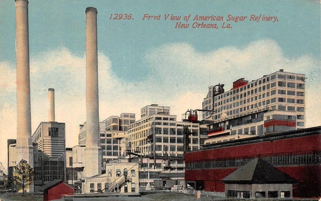 New Orleans, LA Louisiana  AMERICAN SUGAR REFINERY  Plant  ca1910's Postcard
